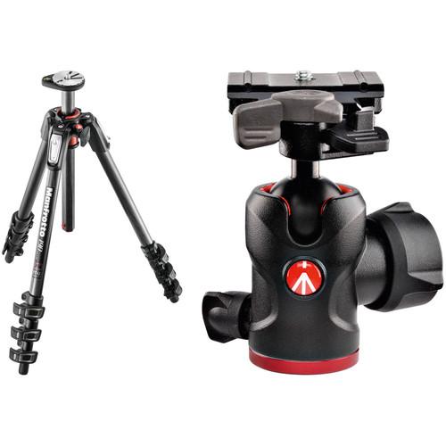 Manfrotto MT190CXPRO4 Carbon Fiber Tripod Kit with 494 Mini Ball Head and RC2 Quick Release System
