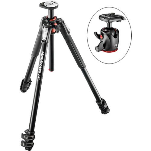 Manfrotto MT190XPRO3 Aluminum Tripod Kit with MHXPRO-BHQ2 XPRO Ball Head with 200PL Quick Release System