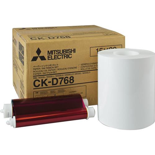 Mitsubishi CK-D768 6 x 8" Paper and Ink Media Kit