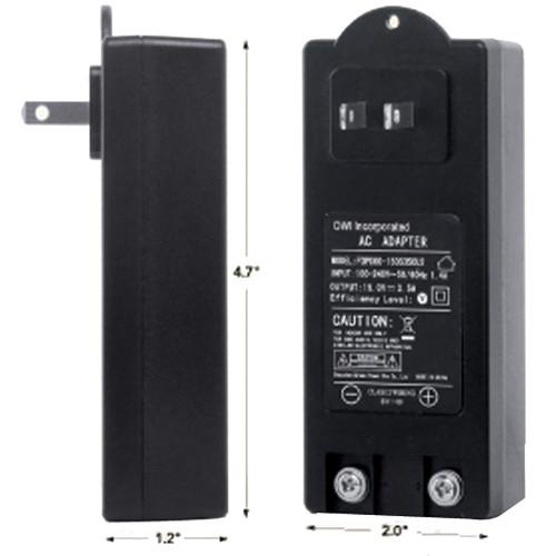 OWI Inc. 15VDC 3.5A Power Supply for AMP1SGRN Amplified Speaker