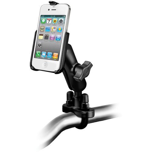 RAM MOUNTS RAM-B-149Z-AP9U Handlebar Rail Mount with Zinc-Coated U-Bolt Base