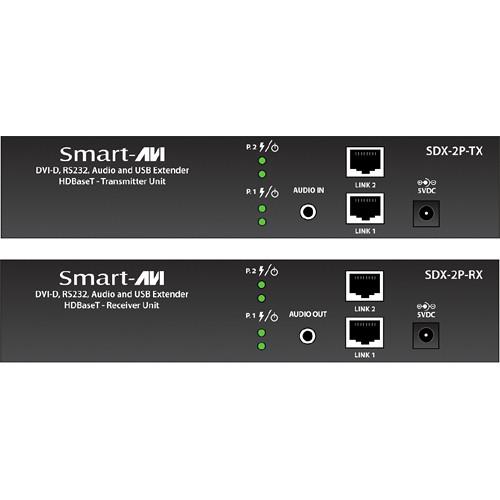 Smart-AVI SDX-2P-S Dual DVI-D, USB, RS232, & Audio Extension Kit