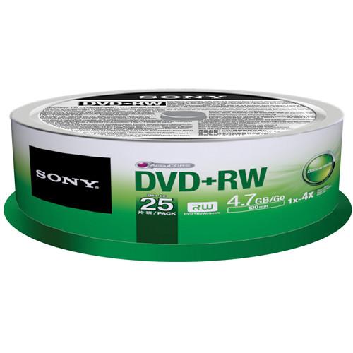 Sony DVD RW 4.7 GB Recordable Discs