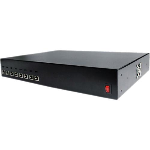 UTP Balun VBDP24AC-8-120 8-Channel Video, Audio, Power, Data Transceiver Hub