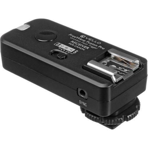 Vello FreeWave Fusion Pro Wireless Flash Receiver Remote Control for Canon DSLRs