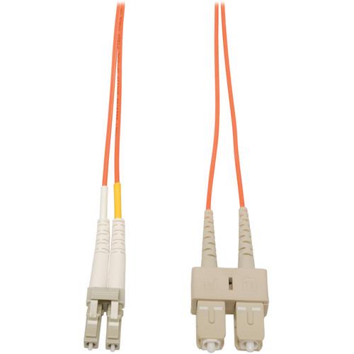 Camplex Duplex LC to Duplex SC Multimode Fiber Optic Patch Cable