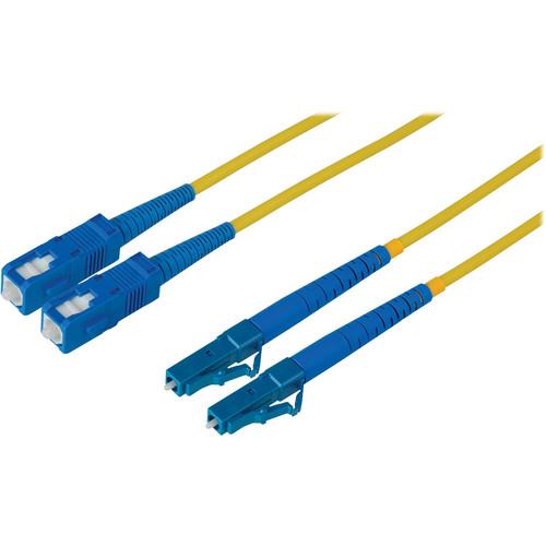 Camplex Duplex LC to Duplex SC Singlemode Fiber Optic Patch Cable