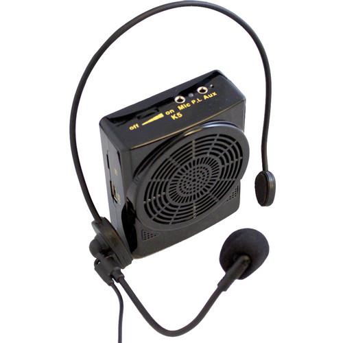 HamiltonBuhl 15W Waistband Amplifier with Head-Worn Microphone, TF Card Slot, & USB Port