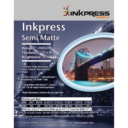 Inkpress Media Semi-Matte 250 Photo Inkjet Paper
