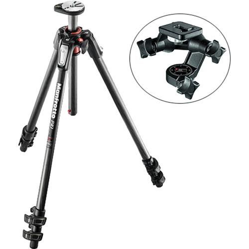Manfrotto MT190CXPRO3 Carbon Fiber Tripod Kit with 056 3D Junior Head