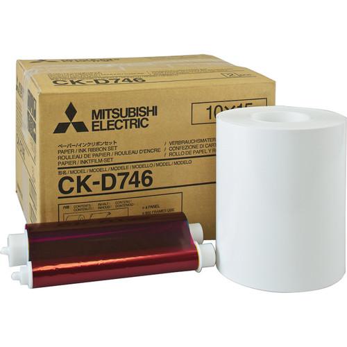 Mitsubishi CK-D746 4 x 6" Paper and Ink Media Kit