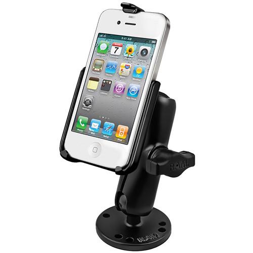 RAM MOUNTS RAM-B-138-AP9U RAM Flat Surface Mount for the Apple iPhone 4 and iPhone 4S