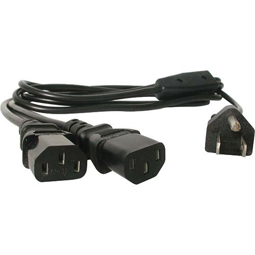 StarTech IBM Power Y Computer Cord NEMA 5-15P to 2x C13