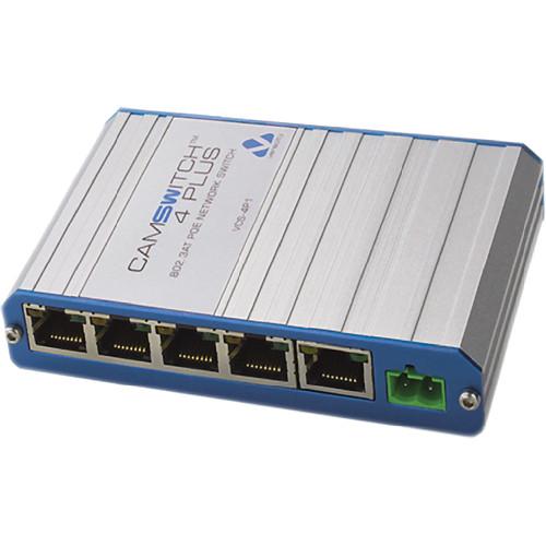 Veracity CAMSWITCH Plus 4 1 Port 802.3at PoE Network Switch