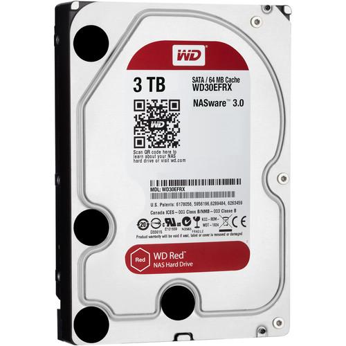 WD 3TB Red 5400 rpm SATA III 3.5" Internal NAS HDD Retail Kit