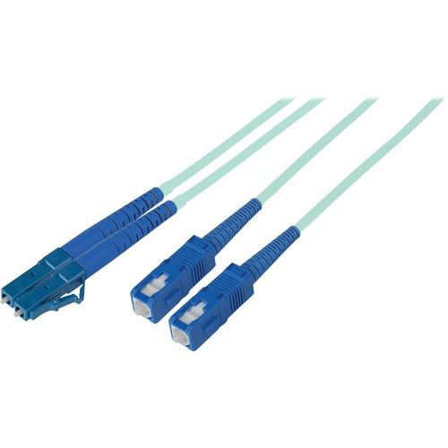 Camplex Duplex LC to Duplex SC Multimode Fiber Optic Patch Cable