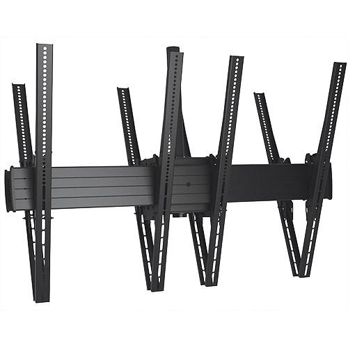 Chief FUSION LCB2X1UP Large Back to Back Ceiling Mountable 2 x 1 Menu Board Mount for 40 to 55" Displays