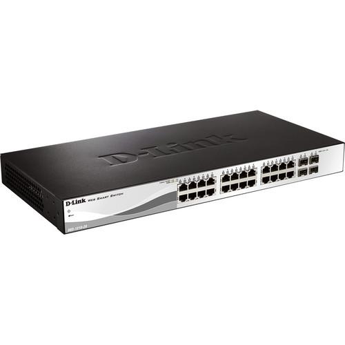 D-Link DGS-1210 24-Port Gigabit Ethernet Web Smart Switch with 4 SFP Ports