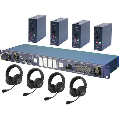 Datavideo ITC100HP2K - ITC-100 Wired Intercom System with Four HP-2A Headsets Kit