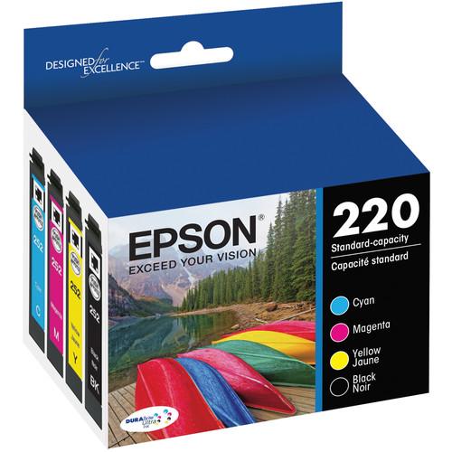 Epson T220 DURABrite Ultra Black & Color Ink Cartridge Multi-Pack