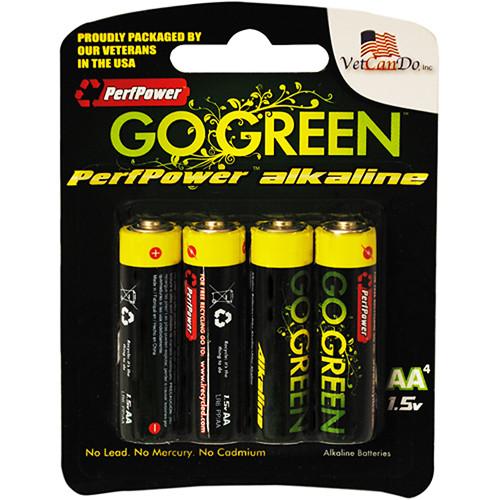 PerfPower GoGreen AA Alkaline Batteries