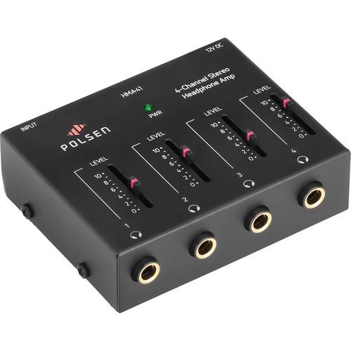 Polsen HMA-41 4-Channel Stereo Headphone Amplifier