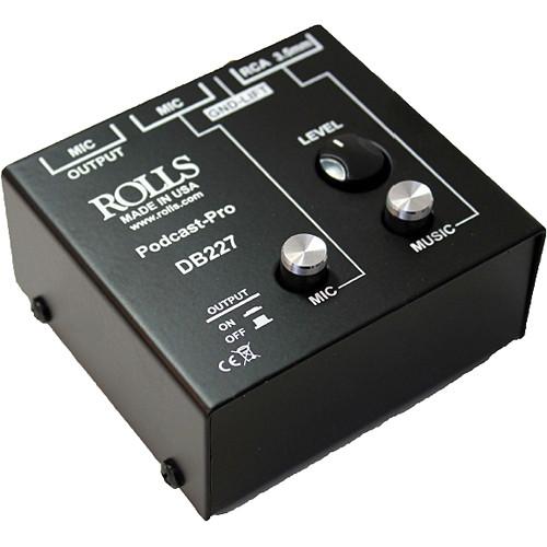 Rolls Podcast Pro Microphone Source Passive Mixer