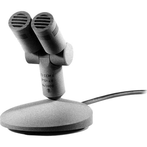 Schoeps T2 CCM 4Lg Double Tabletop Microphone with Integral Desk Stand