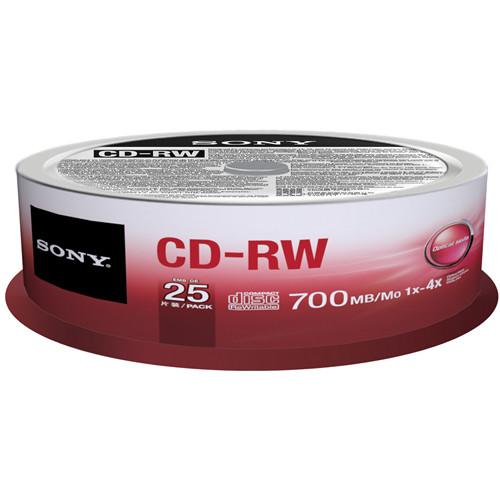 Sony 700MB CD-RW 4x Discs