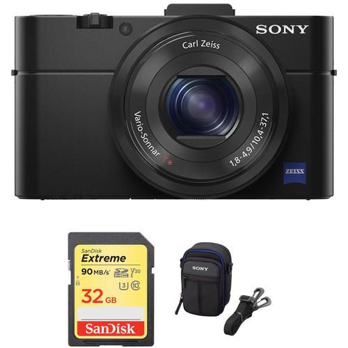 Sony Cyber-shot DSC-RX100 II Digital Camera Essential Kit