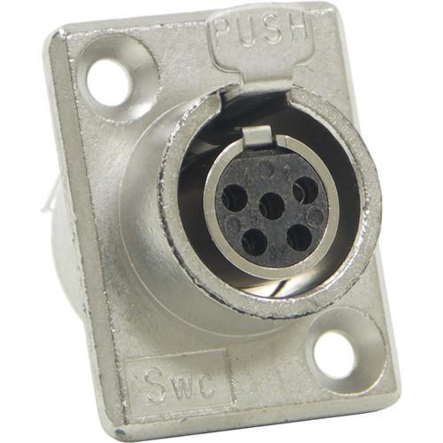 Switchcraft TY5F Five-Pin Mini XLR Female Connector with Solder Terminals