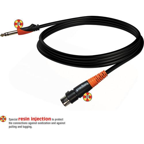 Bespeco XLR Female to 1 4" Male Mono Jack Microphone Cable