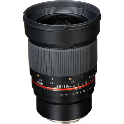 Bower 16mm f 2.0 ED AS UMC CS Lens for Canon EF-M Mount
