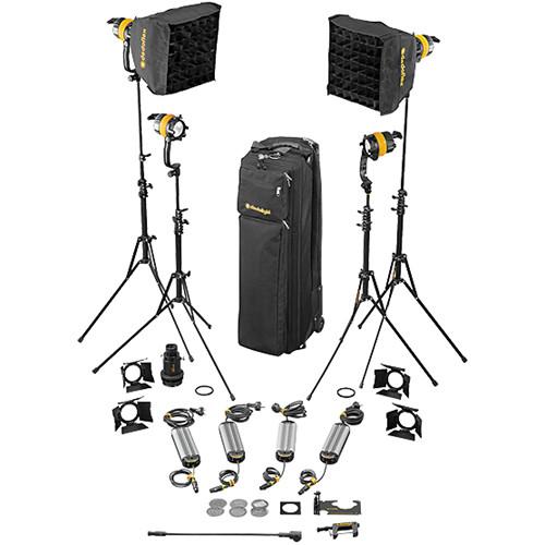 Dedolight DLED4-D Daylight LED 4-Light Basic Kit