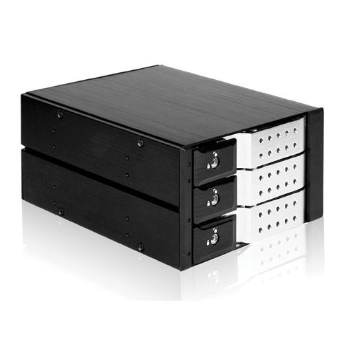 iStarUSA 2 x 5.25" to 3 x 3.5"SAS SATA 6 Gb s Trayless Hot-Swap Cage