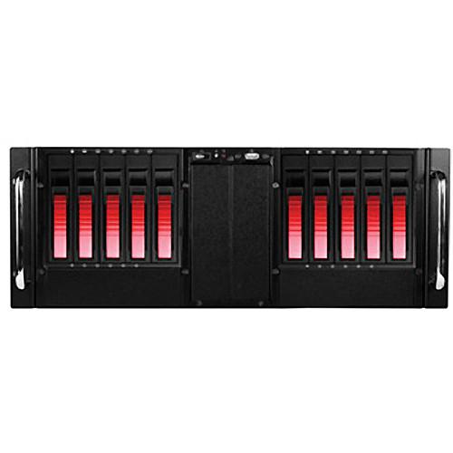 iStarUSA 4U 10-Bay Stylish Storage Server Rackmountable Chassis Kit with Hot-Swap Cage