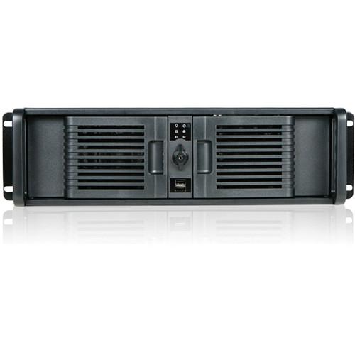 iStarUSA D Storm Series 3U Compact Stylish Rackmount Chassis with Front-Mounted ATX Power Supply