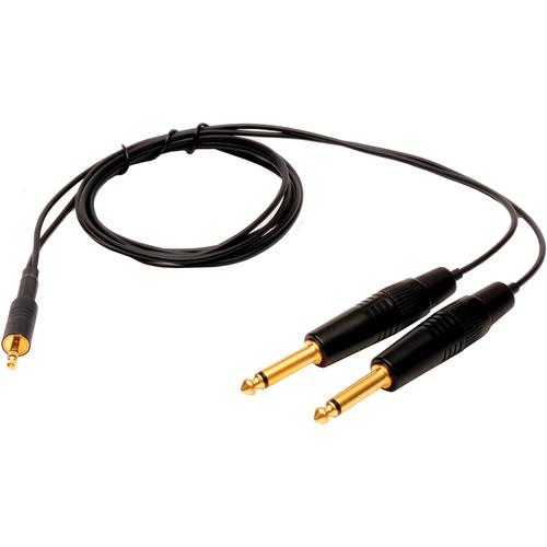 Microphone Madness Dual 1 4" Male to 3.5mm Stereo Male Cable