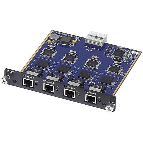 MuxLab 4-Channel HDBaseT Output Card for Multimedia 16 x 16 Matrix Switch