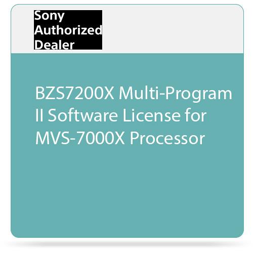 Sony BZS7200X Multi-Program II Software License for MVS-7000X Processor