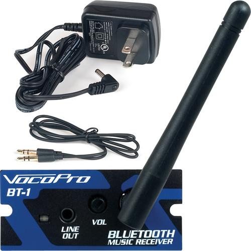 VocoPro BT-1L Professional Bluetooth Music Receiver with Power Adapter & 1 8" Patch Cable