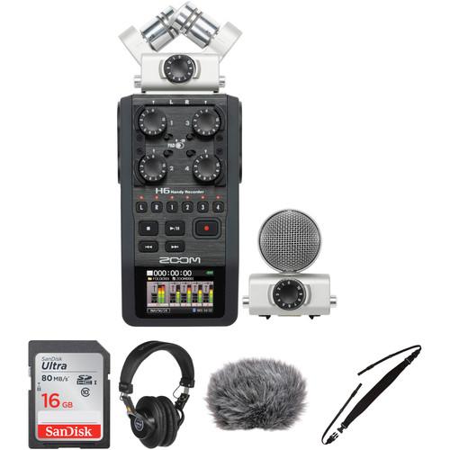Zoom H6 Portable Recorder Field Kit