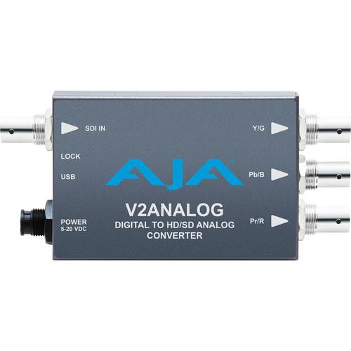 AJA V2Analog HD SD-SDI to Analog Mini-Converter