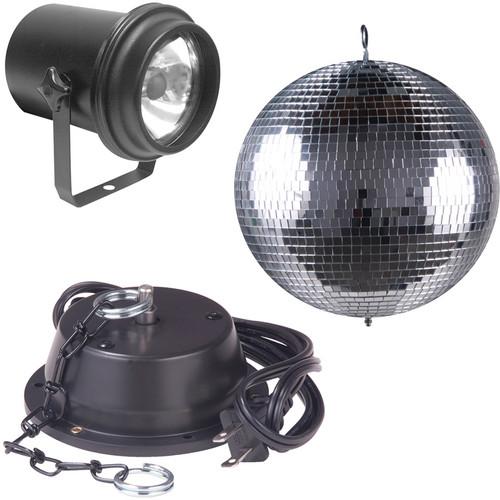 American DJ M-500L 12" Mirror Ball Package