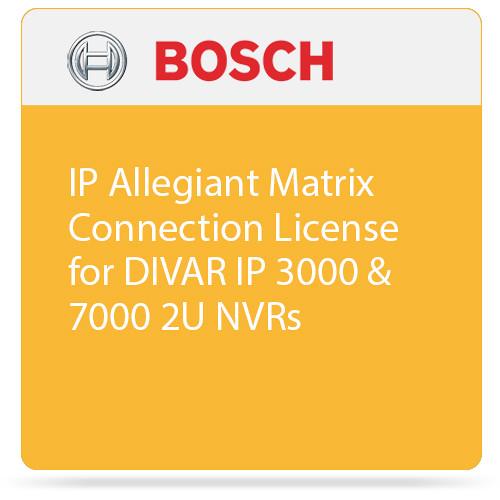 Bosch IP Allegiant Matrix Connection License for DIVAR IP 3000 & 7000 2U NVRs