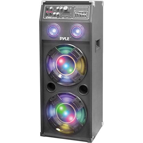 Pyle Pro PSUFM1045A Disco Jam 1,000W 2-Way Speaker System with DJ Lights
