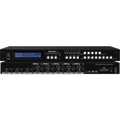 Shinybow SB-5685LCM 8x5 HDMI Matrix Switcher with Liquid Crystal Display Module
