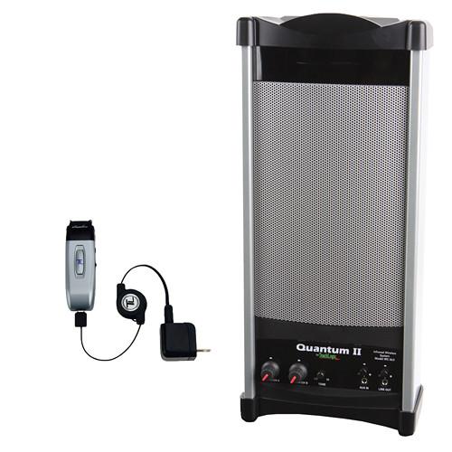 TeachLogic IRQ-3150 Quantum II Wireless System with Sapphire Microphone Transmitter & Plug-In Battery Charger