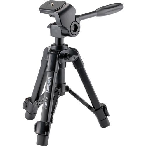 Velbon EX-Mini Aluminum Tabletop Tripod with 2-Way Pan Tilt Head