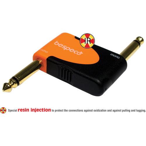 Bespeco Right Angle 1 4" Mono Male to Right Angle 1 4" Mono Male Adapter